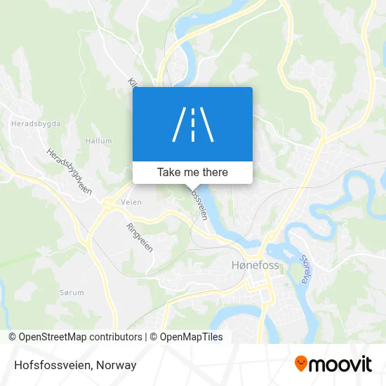 Hofsfossveien map