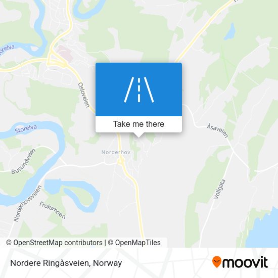 Nordere Ringåsveien map