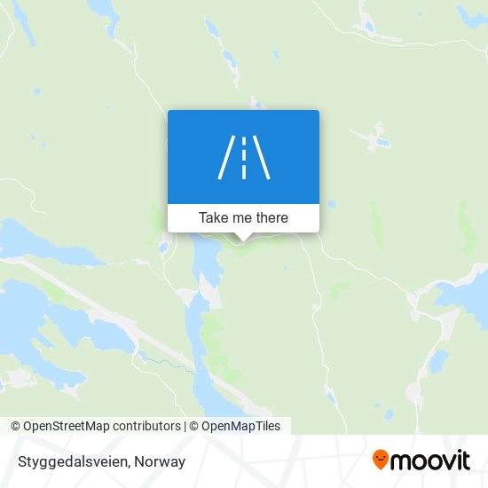 Styggedalsveien map