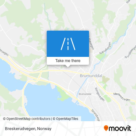 Breskerudvegen map