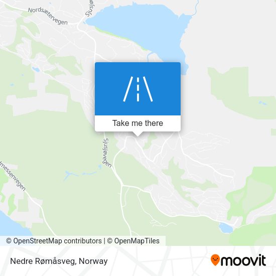 Nedre Rømåsveg map