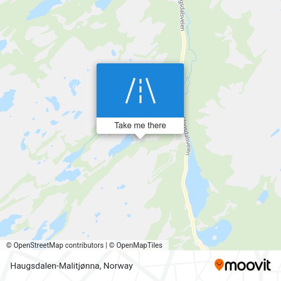 Haugsdalen-Malitjønna map
