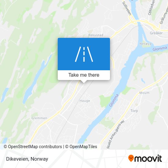 Dikeveien map