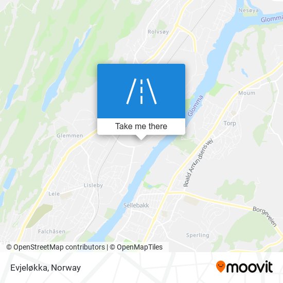 Evjeløkka map