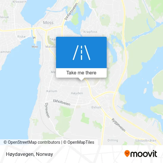 Høydavegen map