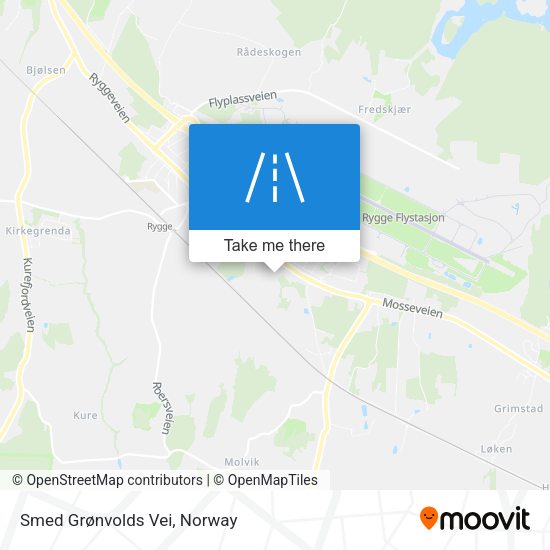 Smed Grønvolds Vei map