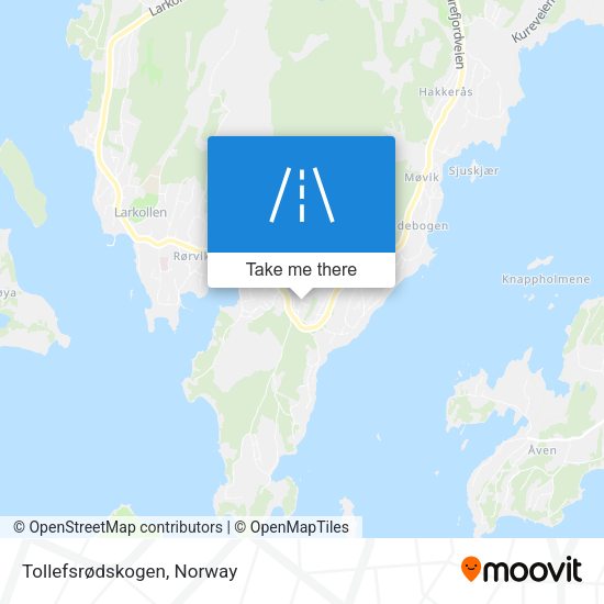 Tollefsrødskogen map
