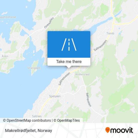 Makrellrødfjellet map