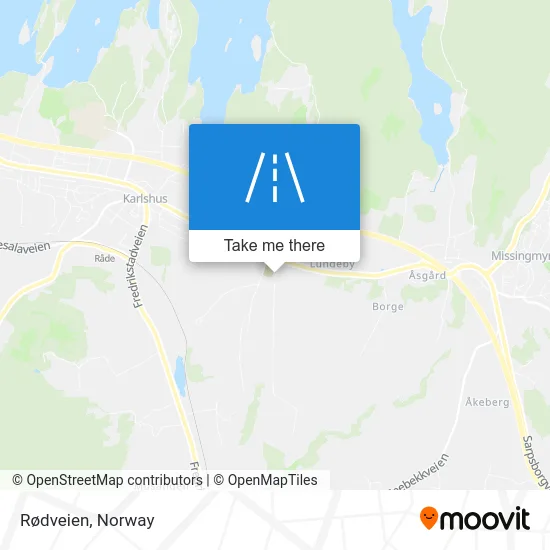Rødveien map