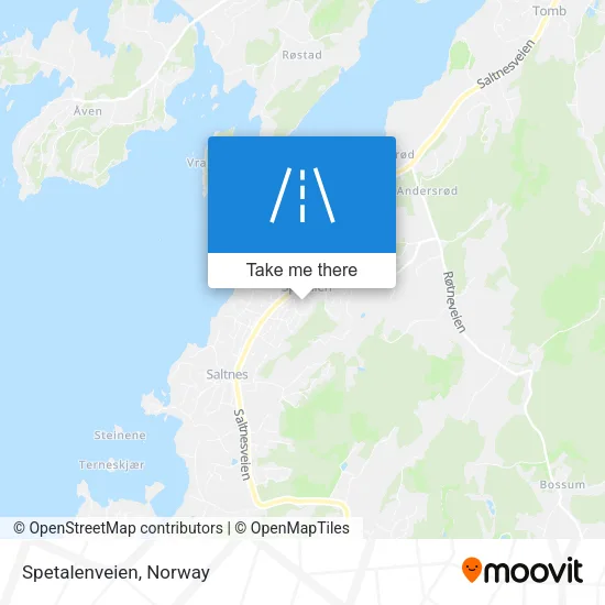 Spetalenveien map