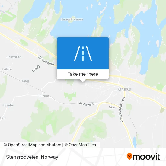 Stensrødveien map