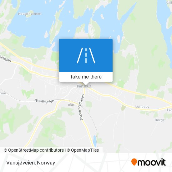 Vansjøveien map