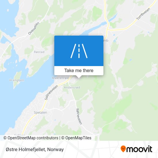 Østre Holmefjellet map