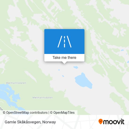 Gamle Skåkåsvegen map