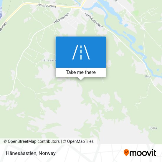 Hånesåsstien map