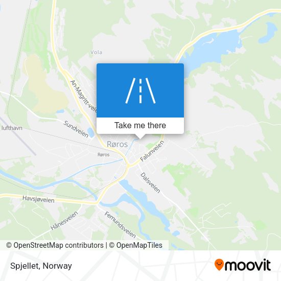 Spjellet map