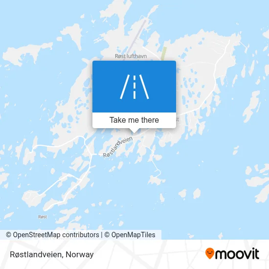 Røstlandveien map
