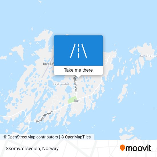 Skomværsveien map