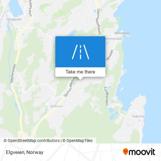 Elgveien map