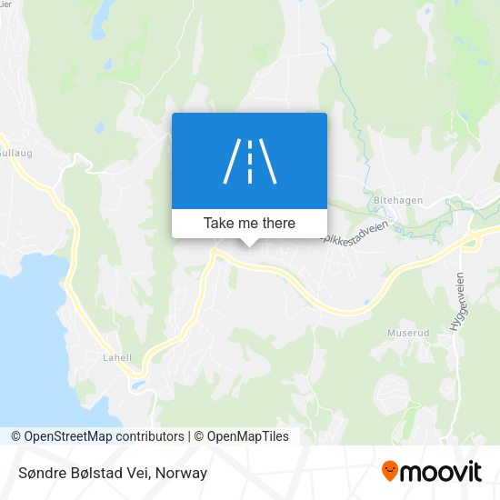 Søndre Bølstad Vei map