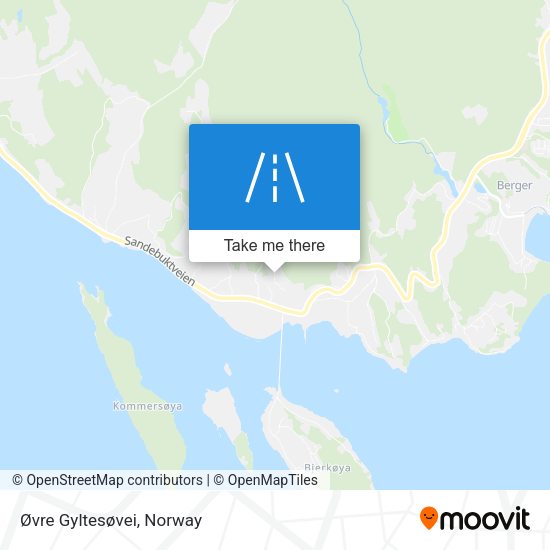 Øvre Gyltesøvei map