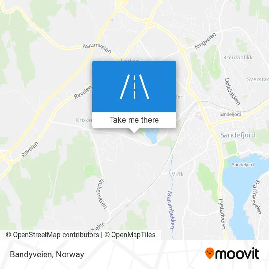 Bandyveien map