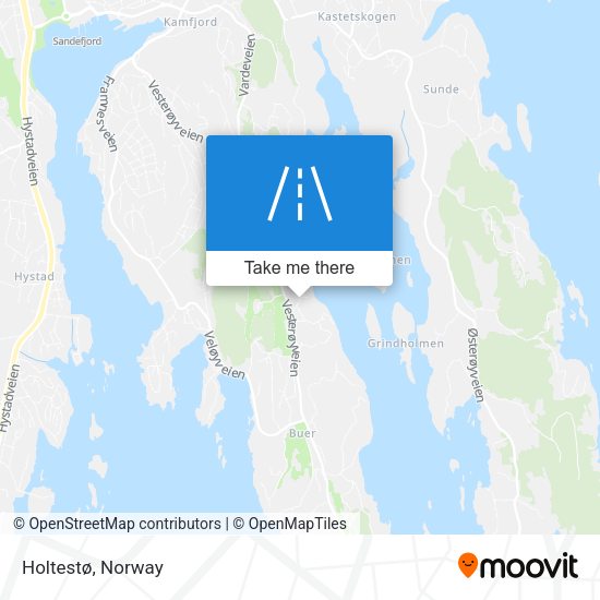 Holtestø map