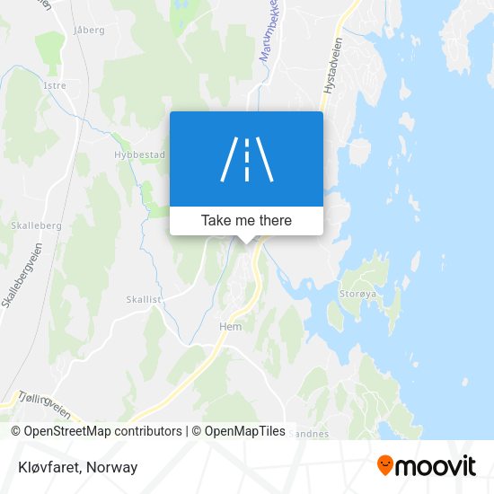 Kløvfaret map