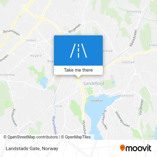 Landstads Gate map