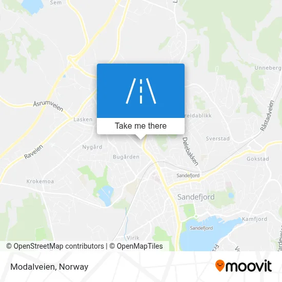 Modalveien map