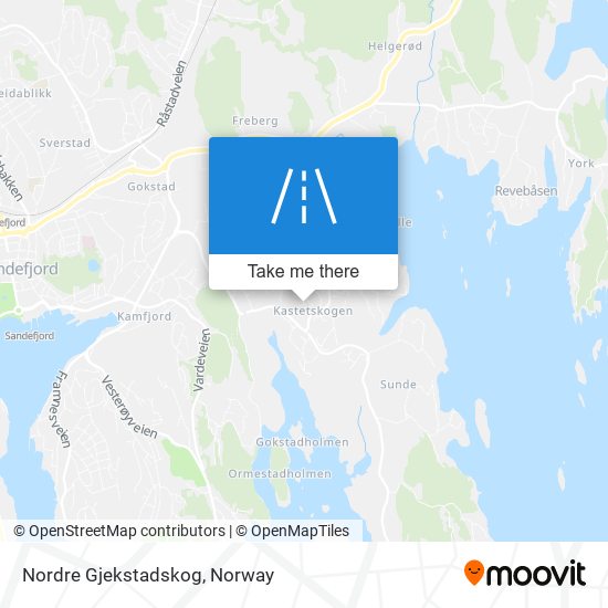 Nordre Gjekstadskog map