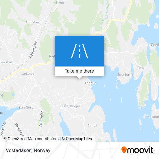 Vestadåsen map