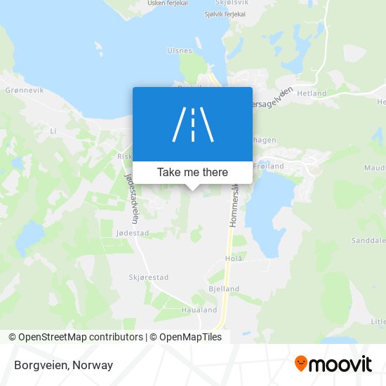 Borgveien map