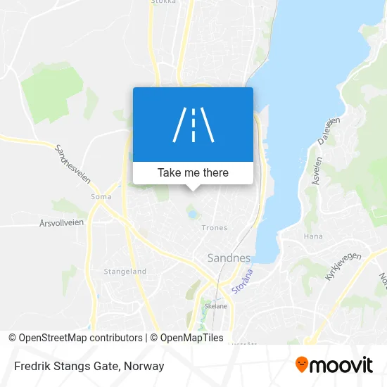 Fredrik Stangs Gate map