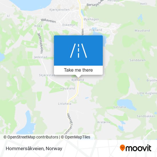 Hommersåkveien map