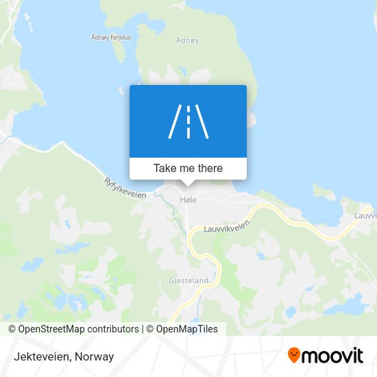 Jekteveien map