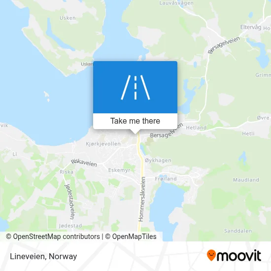 Lineveien map