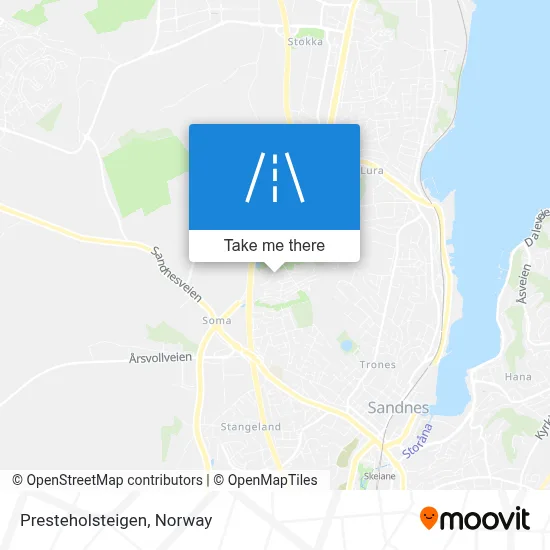 Presteholsteigen map