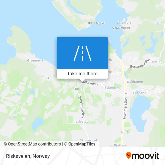 Riskaveien map