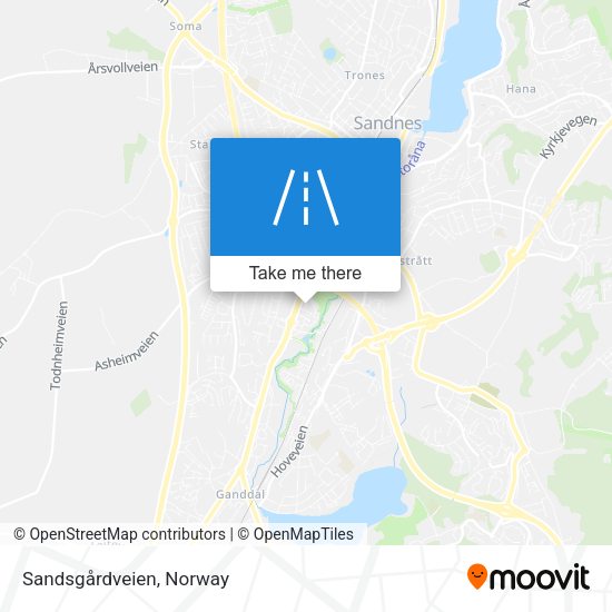 Sandsgårdveien map