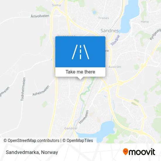 Sandvedmarka map