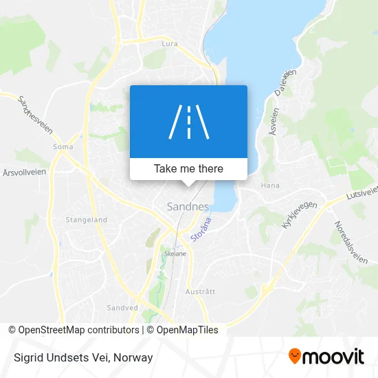 Sigrid Undsets Vei map