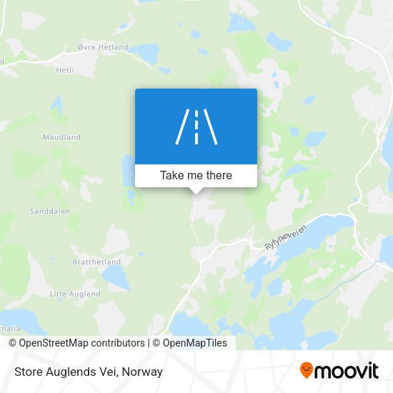 Store Auglends Vei map