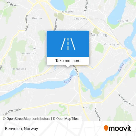 Benveien map