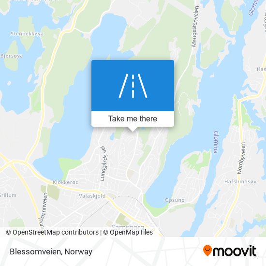 Blessomveien map