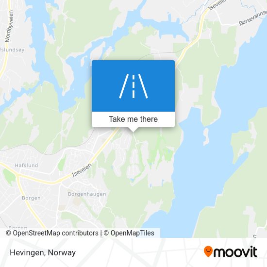 Hevingen map