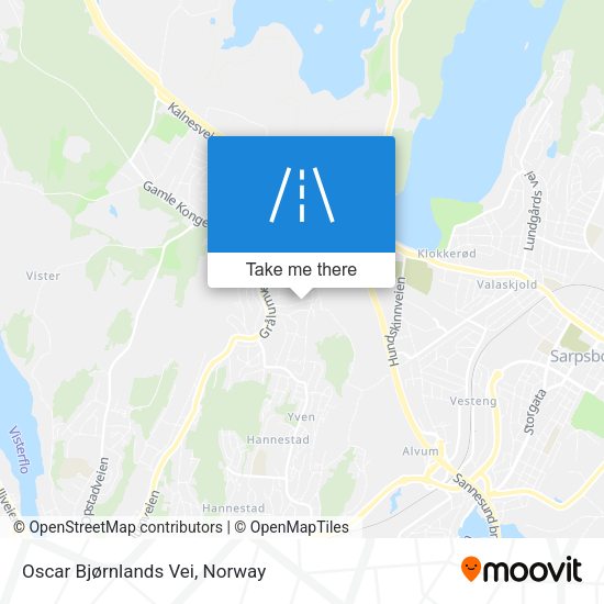 Oscar Bjørnlands Vei map