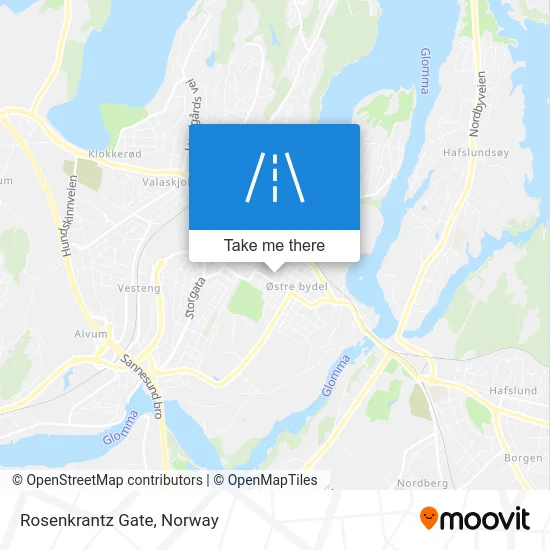 Rosenkrantz Gate map