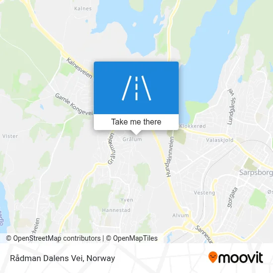Rådman Dalens Vei map