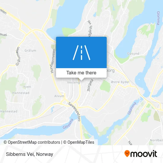 Sibberns Vei map